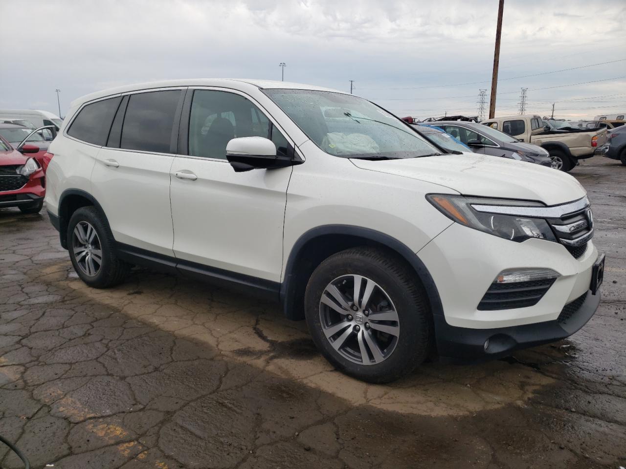 2018 Honda Pilot VIN 5FNYF6H39JB062941 Copart auction photo, front end damage thumbnail 4