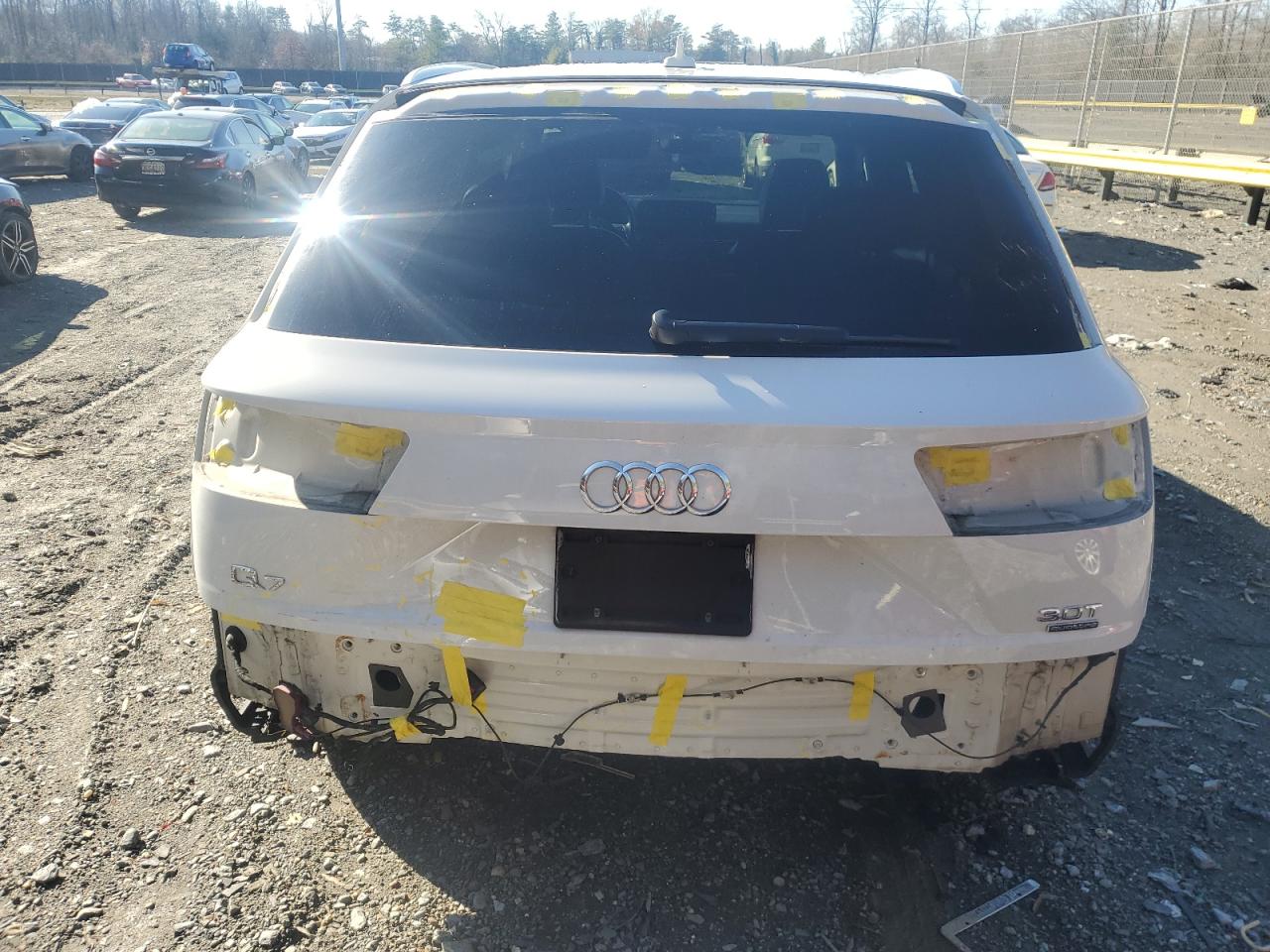 2018 Audi Q7 VIN WA1LAAF7XJD019535 Copart auction photo, rear end damage thumbnail 6