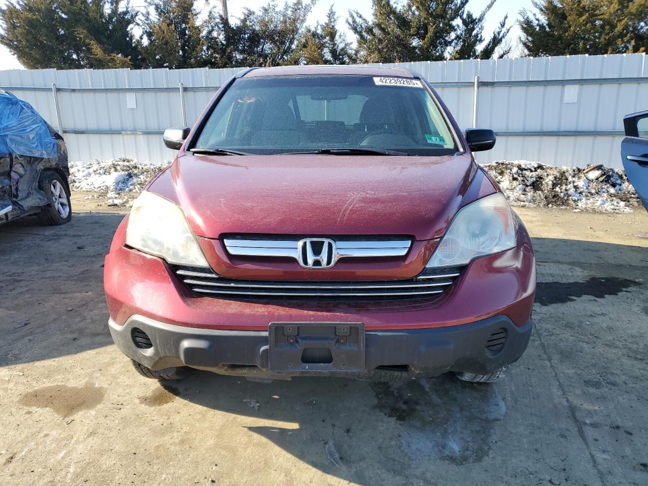 2009 Honda CR-V VIN 5J6RE48569L048642 Copart auction photo, side / front end damage thumbnail 5