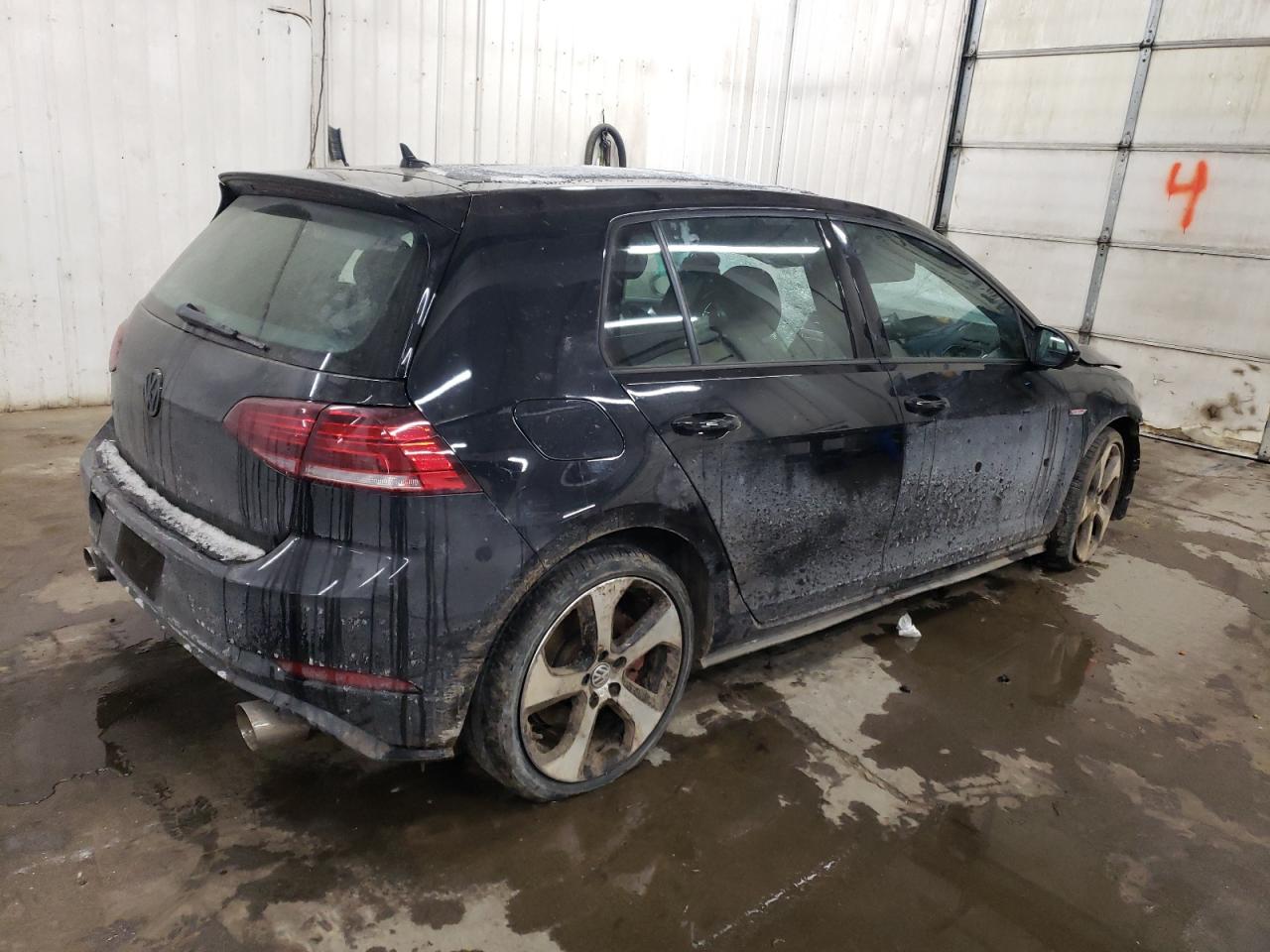 2019 Volkswagen GTI VIN 3VW6T7AU9KM027397 Copart auction photo, front end / top/roof damage thumbnail 3