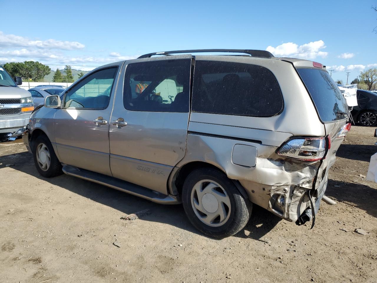 2003 Toyota Sienna VIN 4T3ZF13C93U523275 Copart auction photo, rear end / front end damage thumbnail 2
