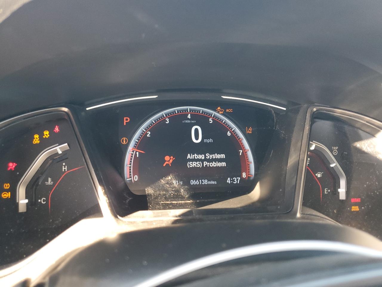 2020 Honda Civic VIN SHHFK7H91LU405983 Copart auction photo, rear end damage thumbnail 9