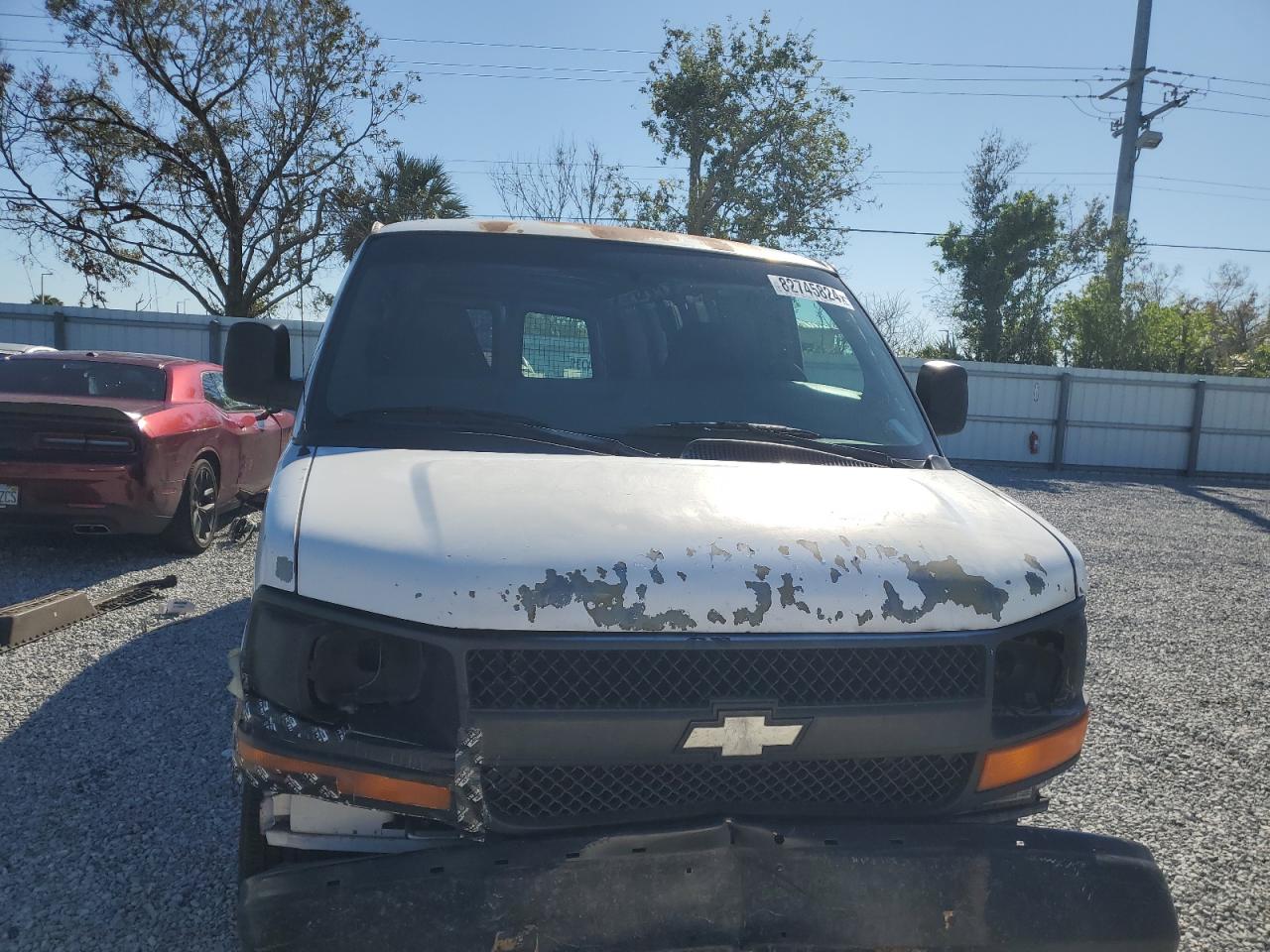 2008 Chevrolet Express VIN 1GCGG29C781156383 Copart auction photo, rear end / front end damage thumbnail 5
