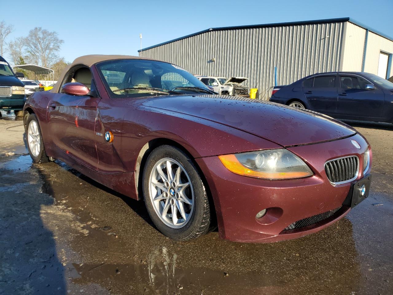 2003 BMW Z4 VIN 4USBT33463LS46550 Copart auction photo, rear end damage thumbnail 4