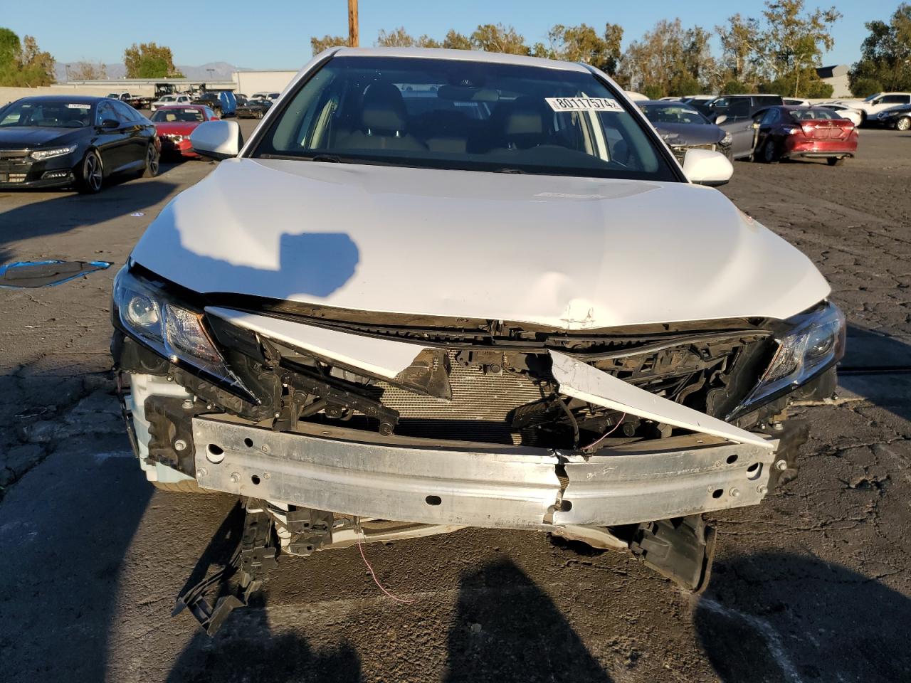 2019 Toyota Camry VIN 4T1B11HK6KU712036 Copart auction photo, front end damage thumbnail 5
