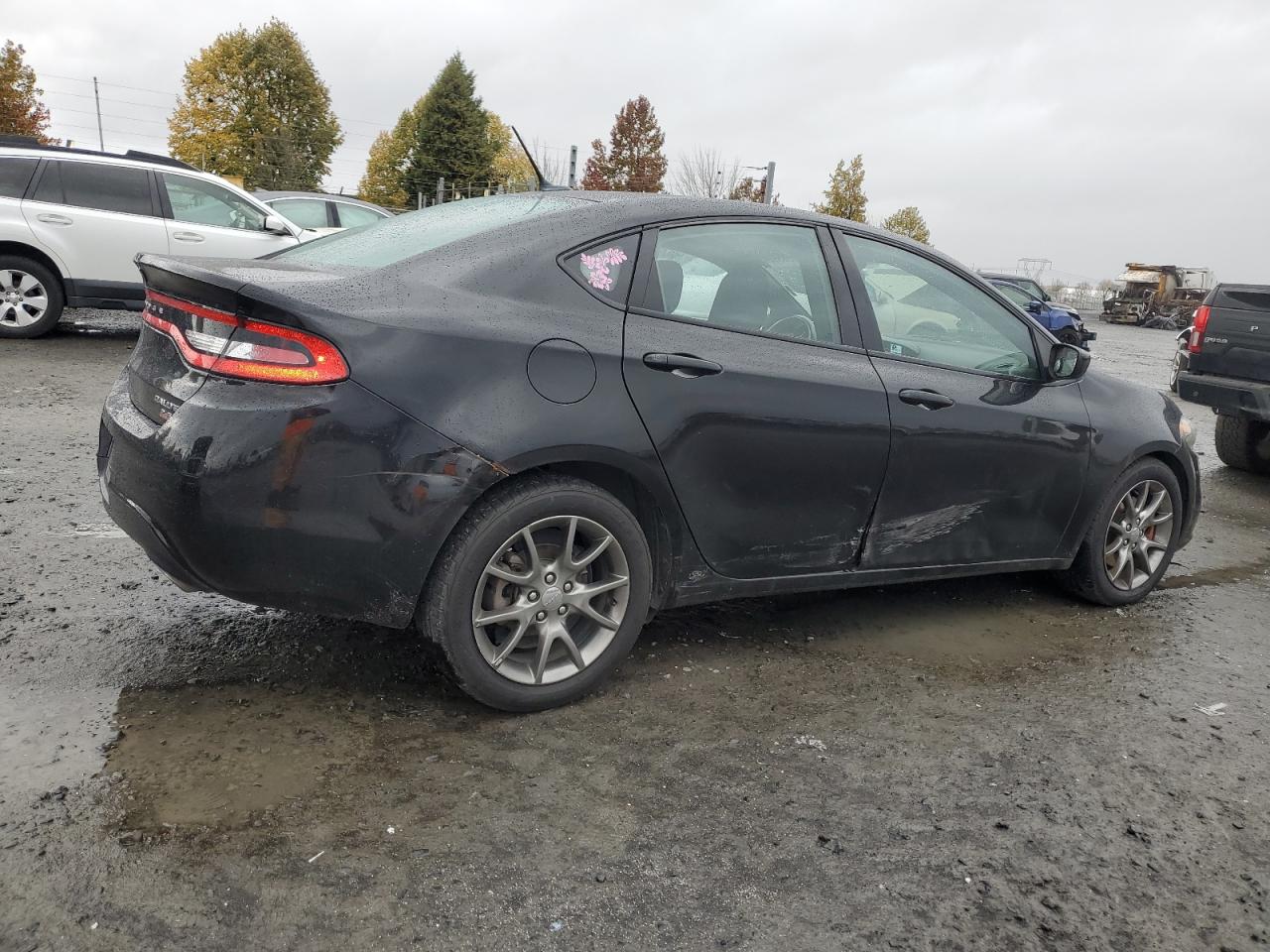 2014 Dodge Dart VIN 1C3CDFBB3ED906389 Copart auction photo, side damage thumbnail 3