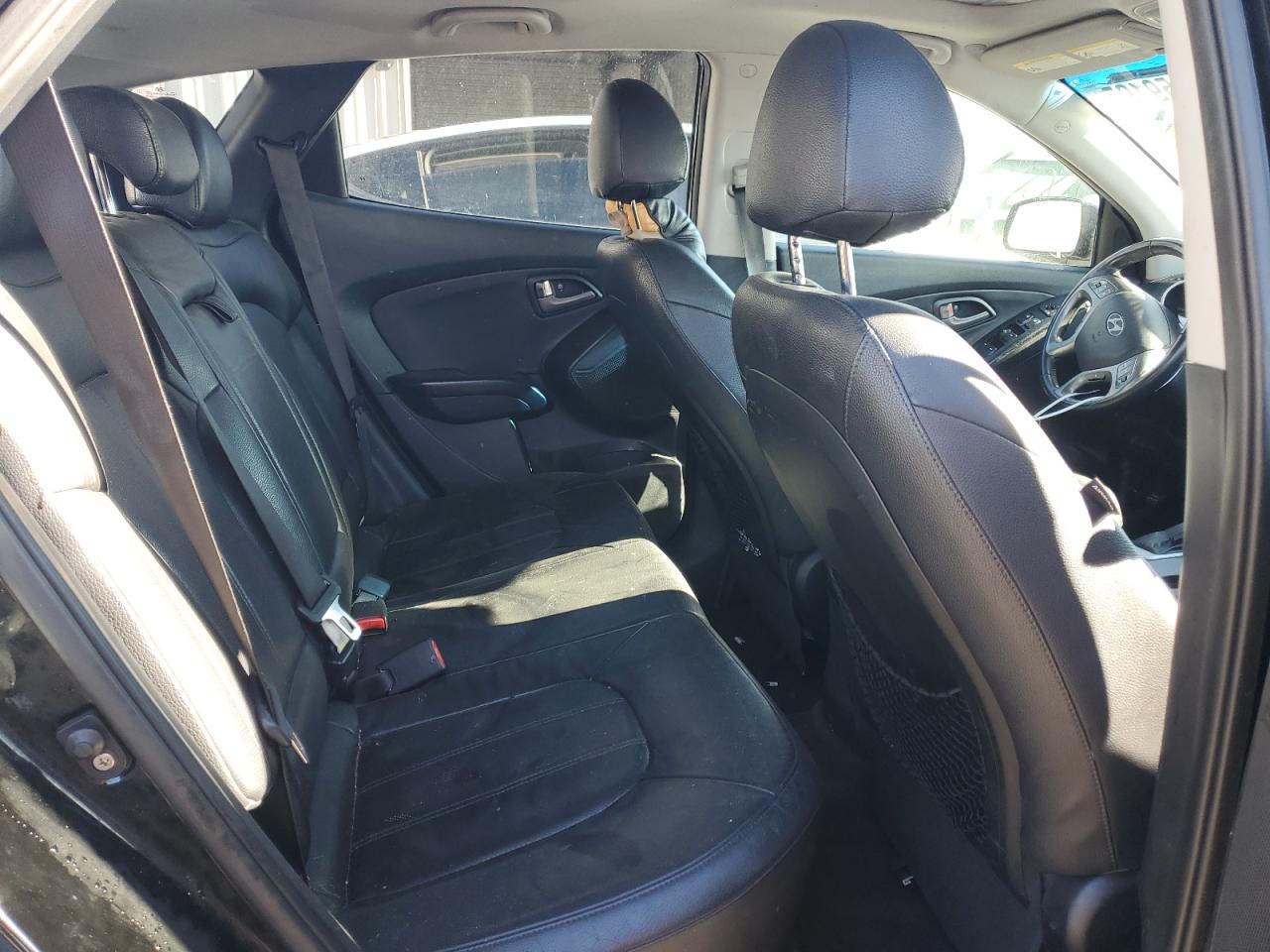 2014 Hyundai Tucson VIN KM8JU3AG7EU793833 Copart auction photo, top/roof / front end damage thumbnail 11