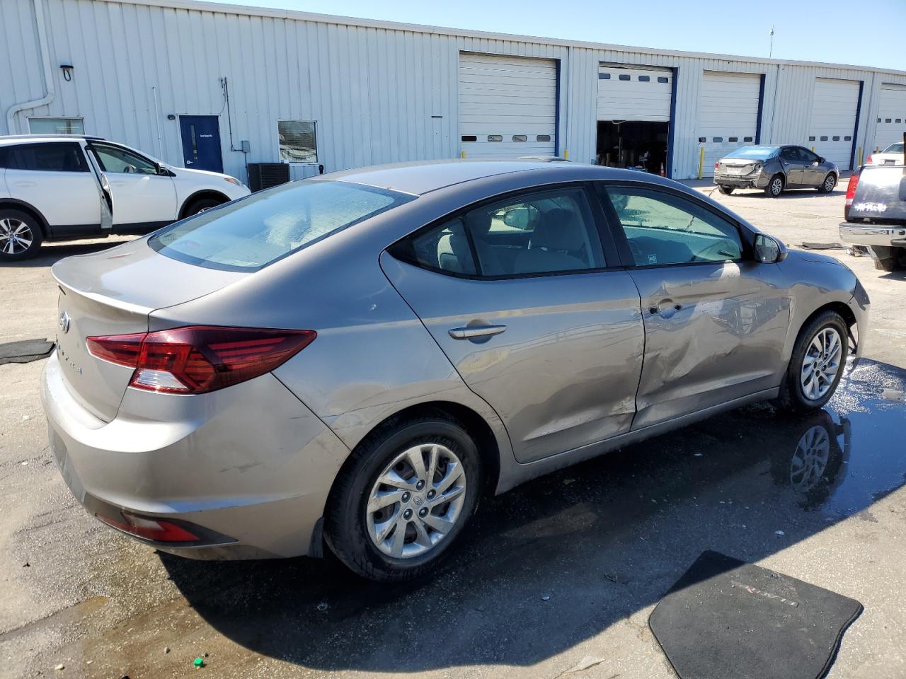 2020 Hyundai Elantra VIN KMHD74LF1LU902654 Copart auction photo, side damage thumbnail 3