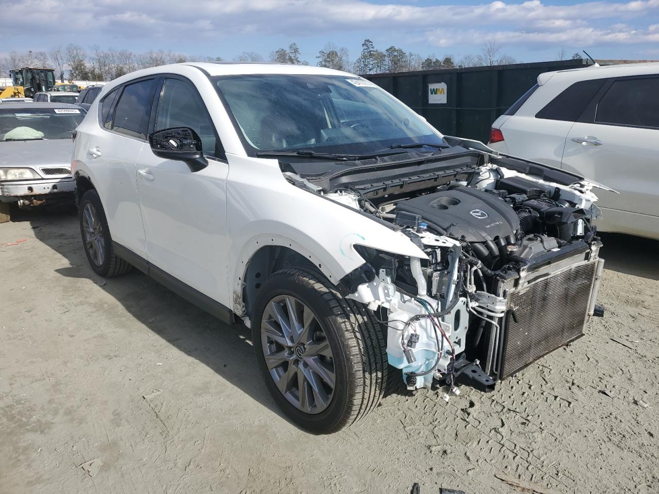 2021 Mazda CX-5 VIN JM3KFBDM0M0352296 Copart auction photo, front end / rear end damage thumbnail 4