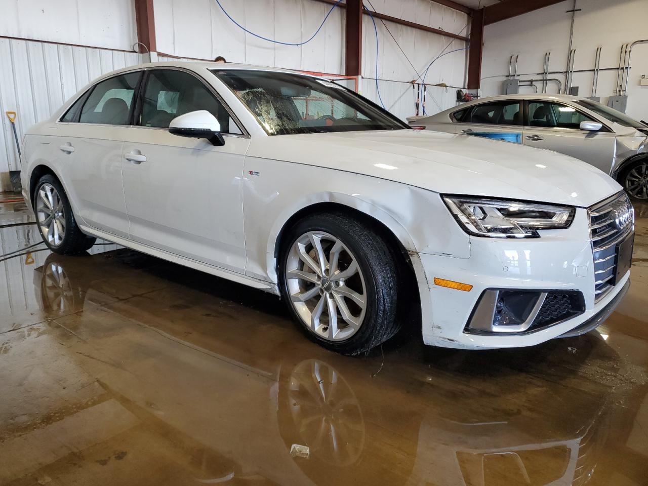 2019 Audi A4 VIN WAUENAF48KA055202 Copart auction photo, front end / side damage thumbnail 4