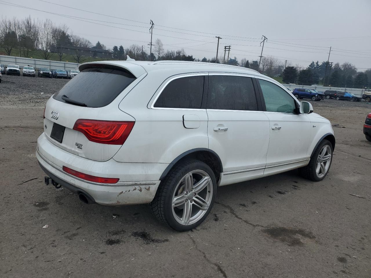 2015 Audi Q7 VIN WA1LGAFEXFD027638 Copart auction photo, front end damage thumbnail 3