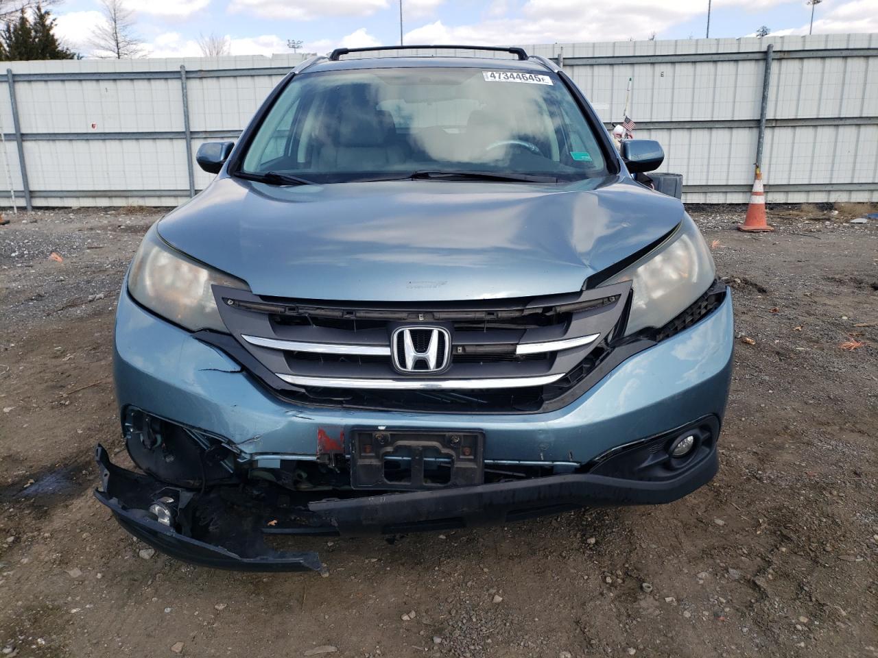 2013 Honda CR-V VIN 2HKRM3H70DH523834 Copart auction photo, front end / side damage thumbnail 5