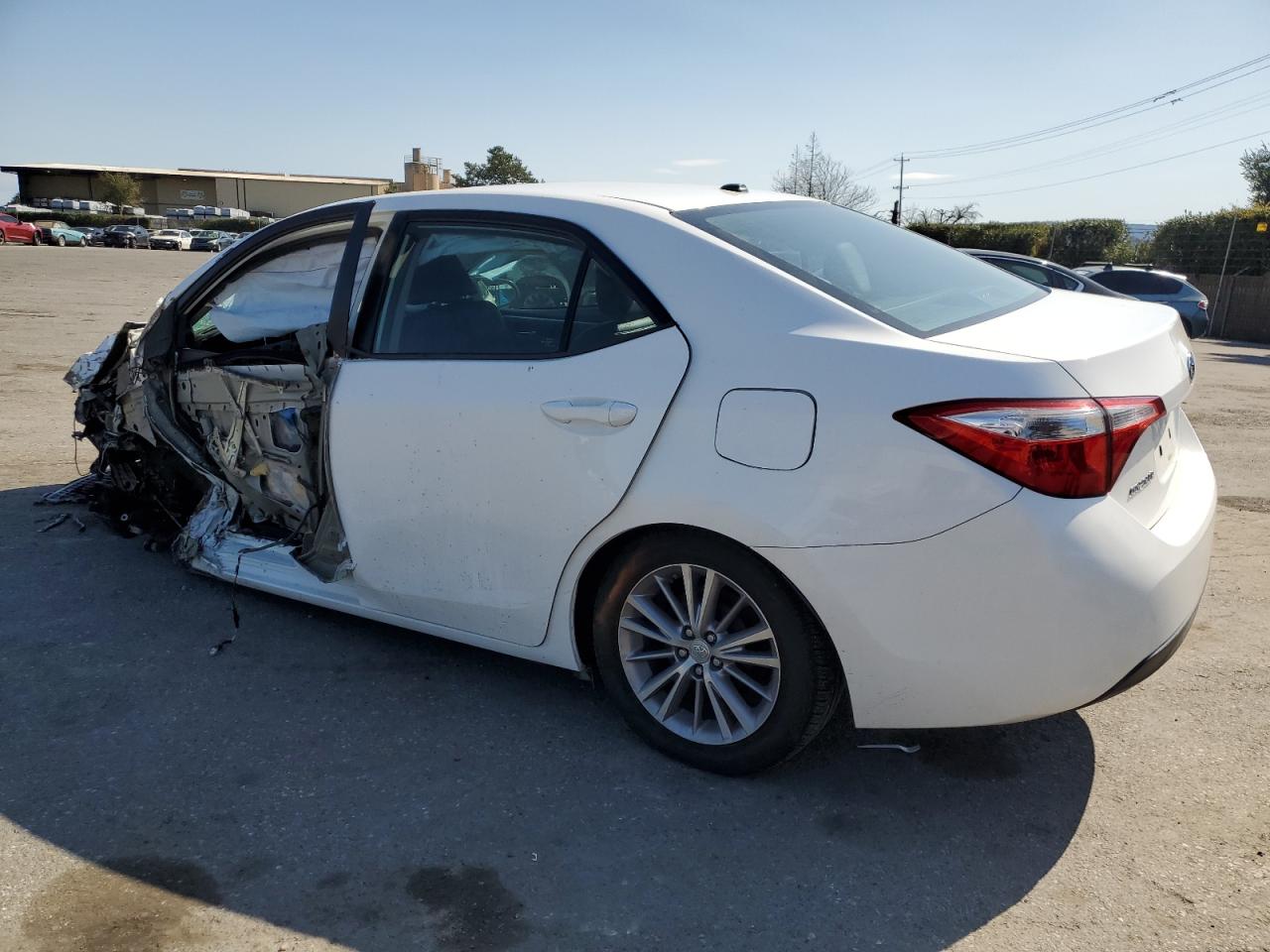 2014 Toyota Corolla VIN 5YFBURHEXEP156349 Copart auction photo, front end / side damage thumbnail 2