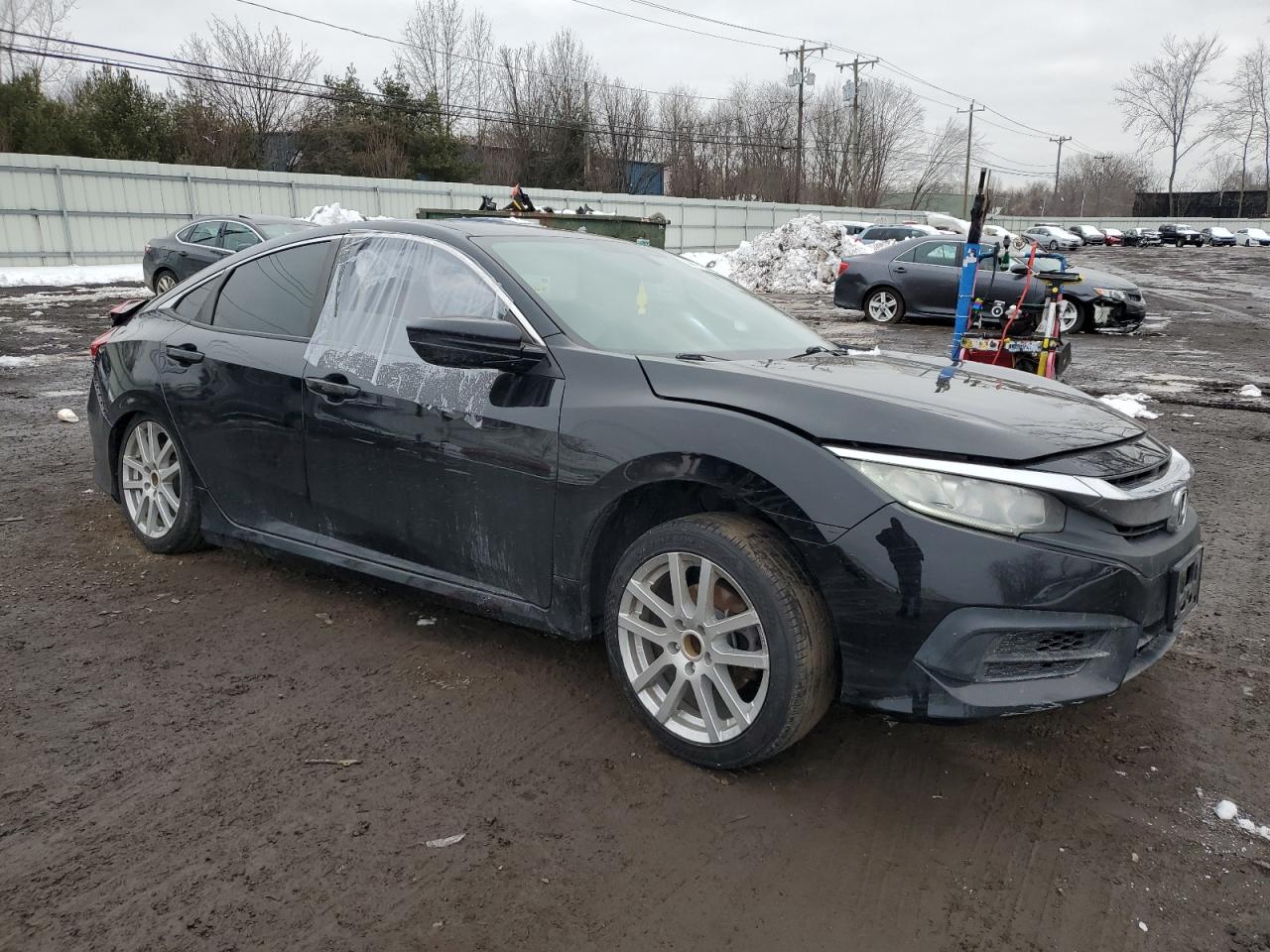 2016 Honda Civic VIN 19XFC2F59GE207911 Copart auction photo, side / rear end damage thumbnail 4