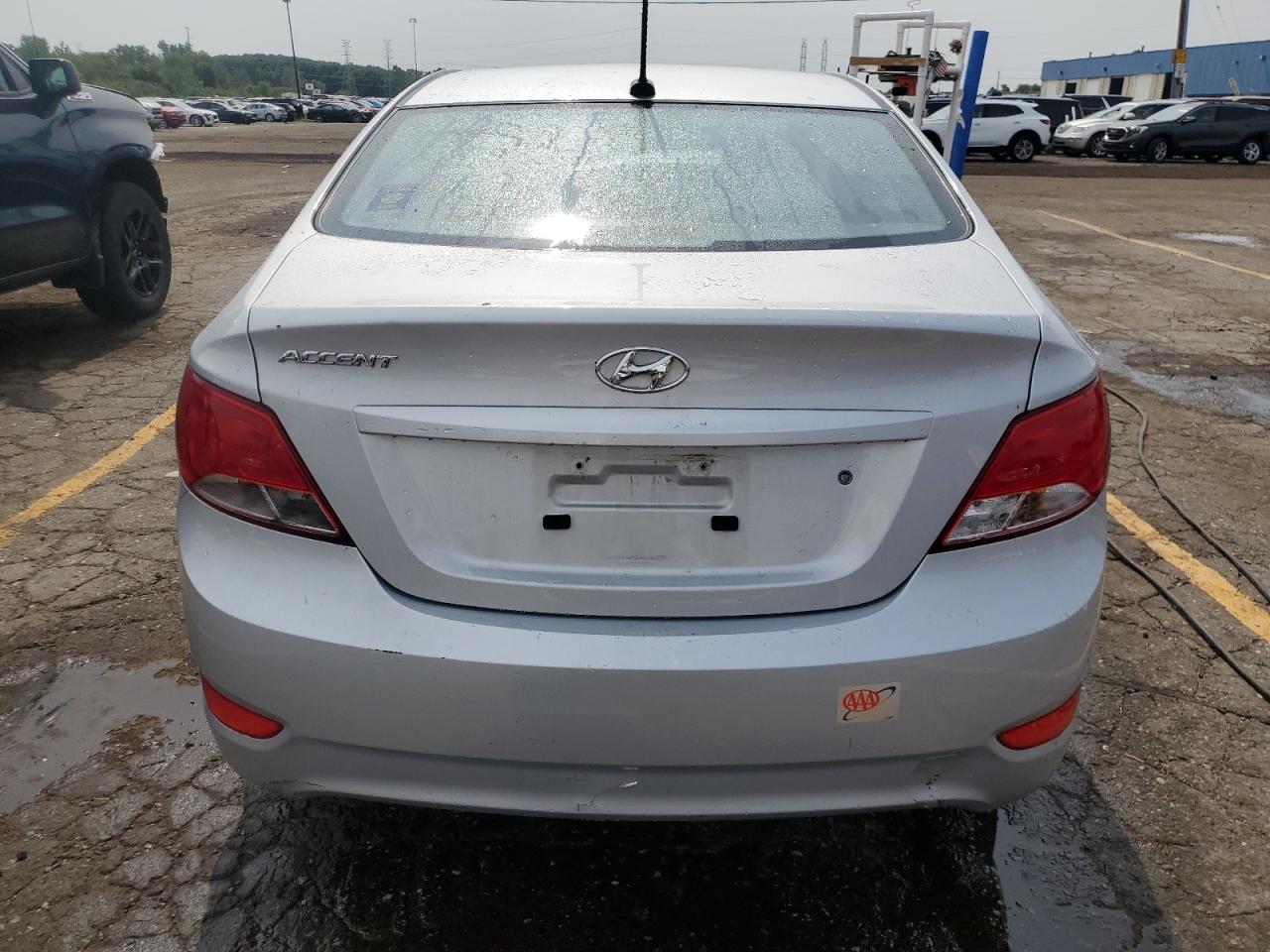 2016 Hyundai Accent VIN KMHCT4AE7GU014580 Copart auction photo, front end damage thumbnail 6