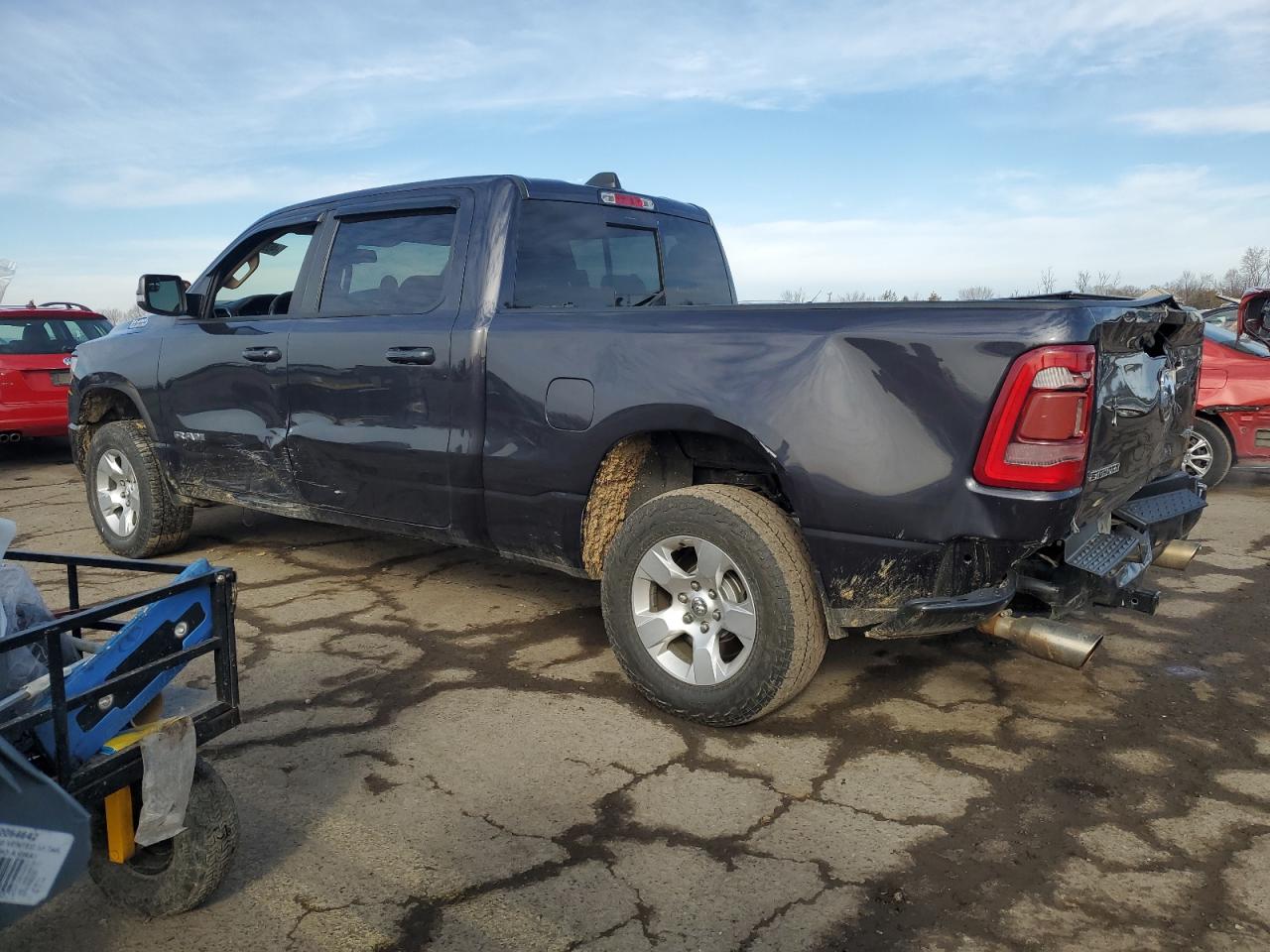 2019 RAM 1500 VIN 1C6SRFMT6KN699833 Copart auction photo, rear end / side damage thumbnail 2