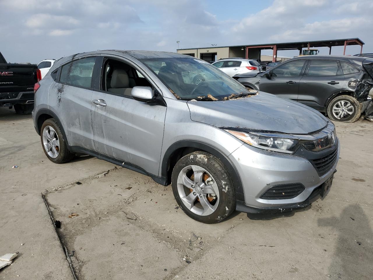 2022 Honda HR-V VIN 3CZRU6H38NM702062 Copart auction photo, burn damage thumbnail 4
