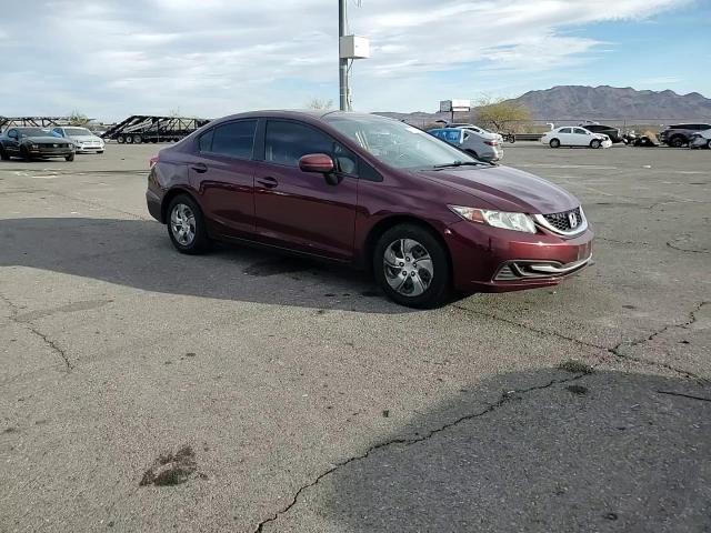 2015 Honda Civic VIN 2HGFB2F50FH561999 Copart auction photo, side damage thumbnail 10