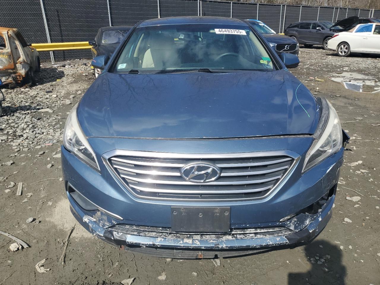 2016 Hyundai Sonata VIN 5NPE24AF2GH350916 Copart auction photo, front end / rear end damage thumbnail 5