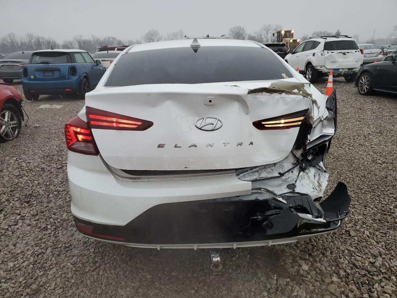 2020 Hyundai Elantra VIN 5NPD84LF4LH500297 Copart auction photo, rear end damage thumbnail 6