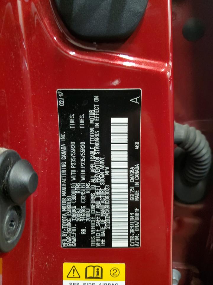 2017 Lexus RX VIN 2T2BZMCA8HC083023 Copart auction photo, rear end / side damage thumbnail 13