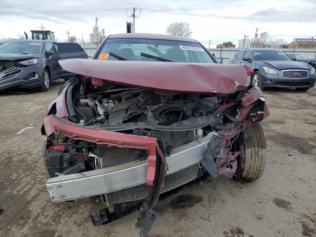 2014 Nissan Altima VIN 1N4AL3AP7EC192599 Copart auction photo, rear end / front end damage thumbnail 5