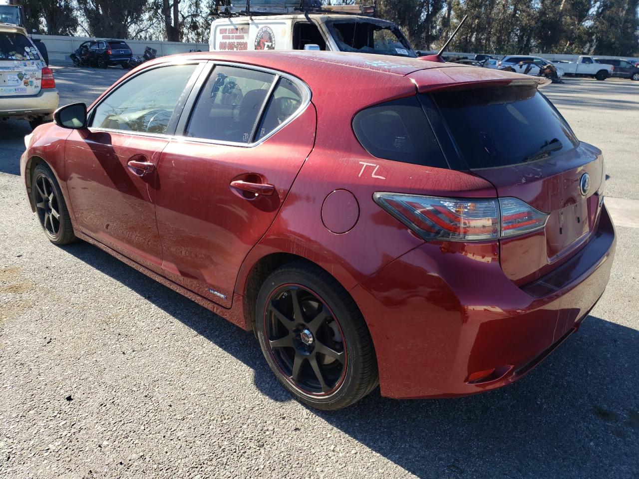 2011 Lexus CT VIN JTHKD5BH2B2005896 Copart auction photo, front end damage thumbnail 2