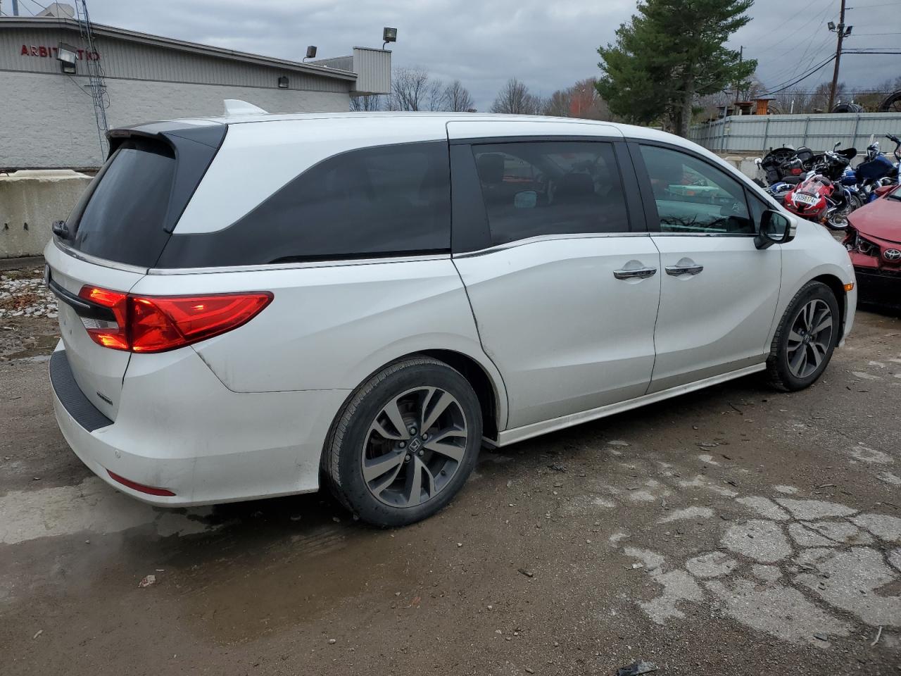2022 Honda Odyssey VIN 5FNRL6H89NB039089 Copart auction photo, front end damage thumbnail 3