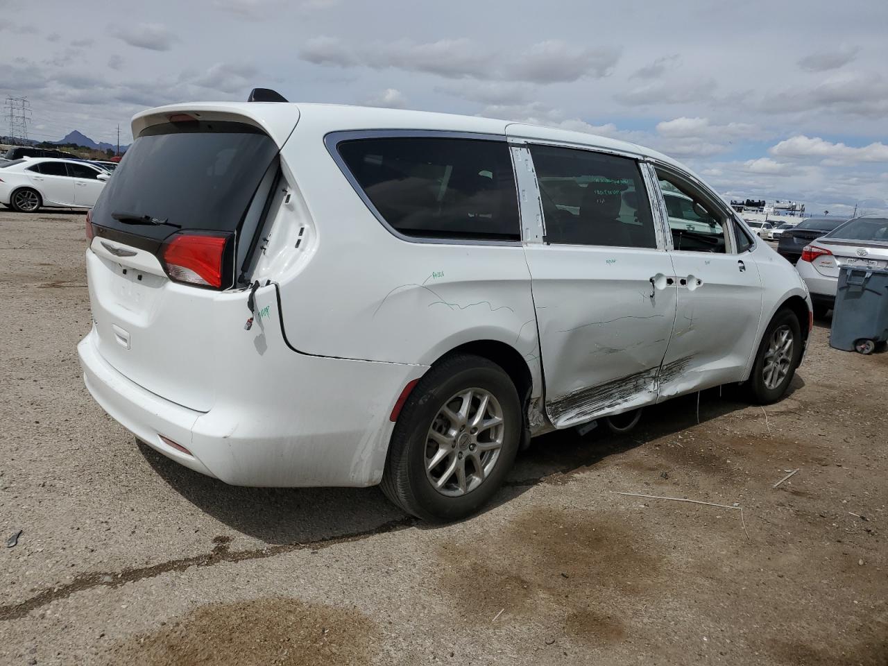 2021 Chrysler Voyager VIN 2C4RC1DGXMR541631 Copart auction photo, side / rear end damage thumbnail 3