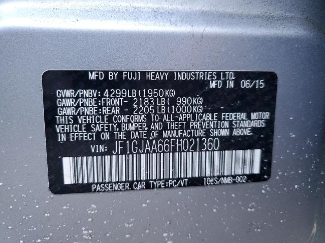2015 Subaru Impreza VIN JF1GJAA66FH021360 Copart auction photo, front end / minor dent/scratches damage thumbnail 12