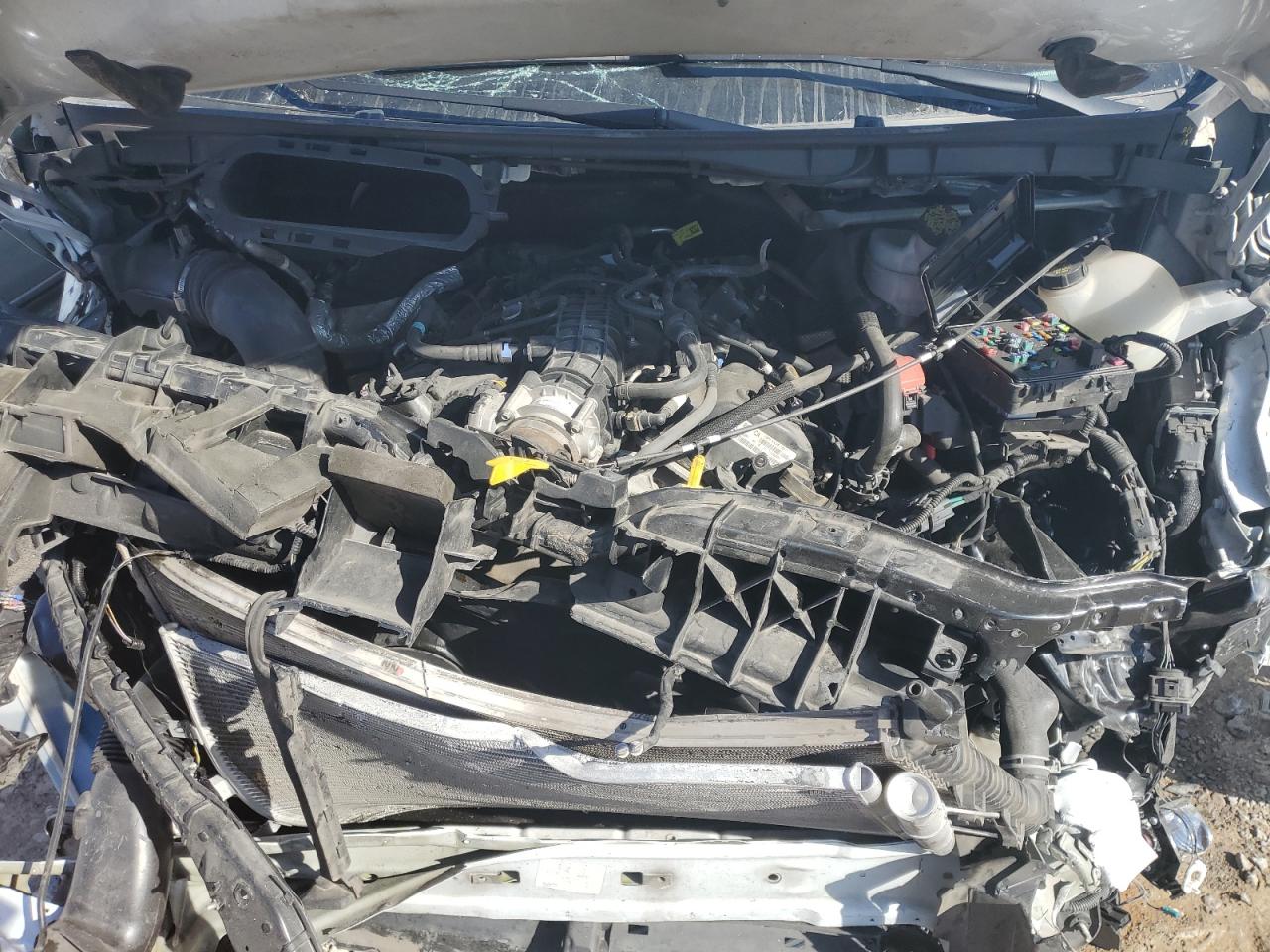 2023 Ford Transit VIN 1FTBR1CG6PKB89510 Copart auction photo, front end / side damage thumbnail 13