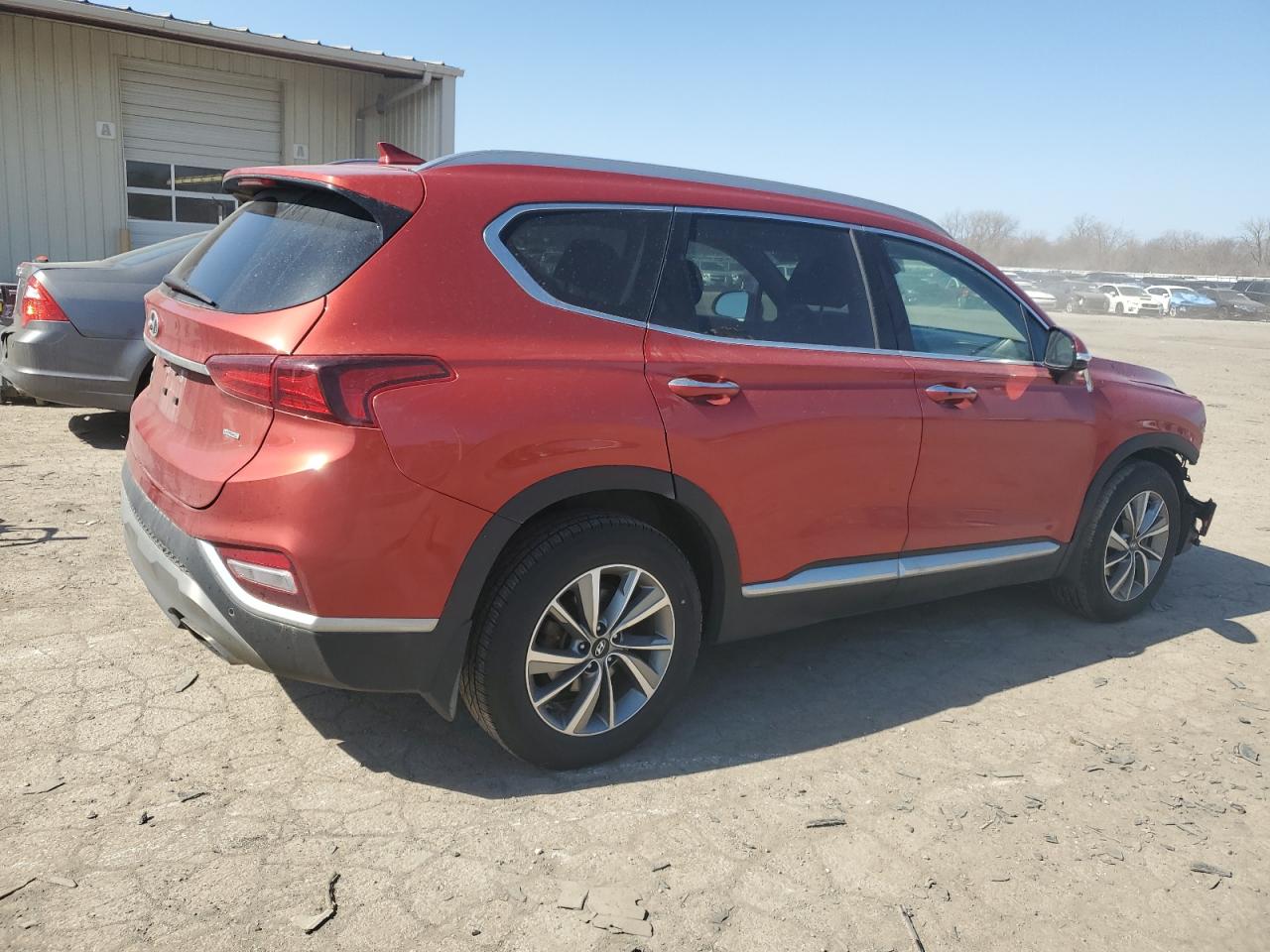 2020 Hyundai Santa Fe VIN 5NMS3CAD2LH181738 Copart auction photo, front end damage thumbnail 3