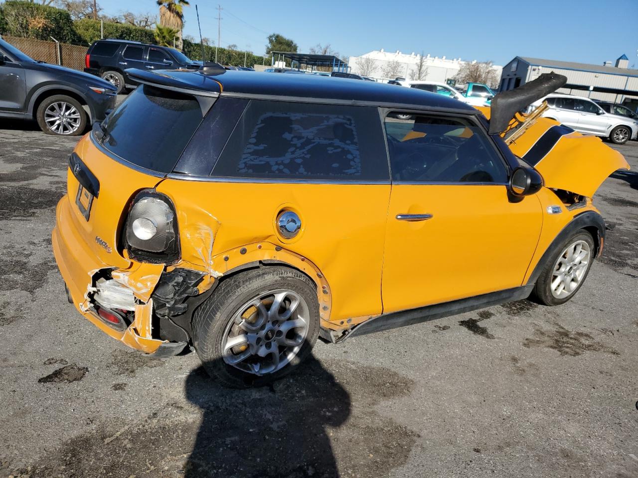 2015 MINI Cooper VIN WMWXP7C5XF2A37807 Copart auction photo, all over / undercarriage damage thumbnail 3