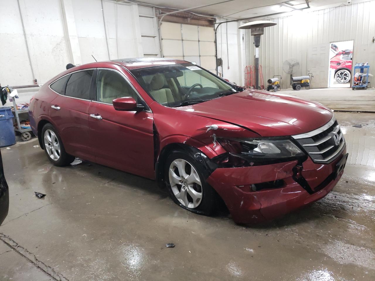 2010 Honda Accord VIN 5J6TF1H50AL016663 Copart auction photo, front end / undercarriage damage thumbnail 4