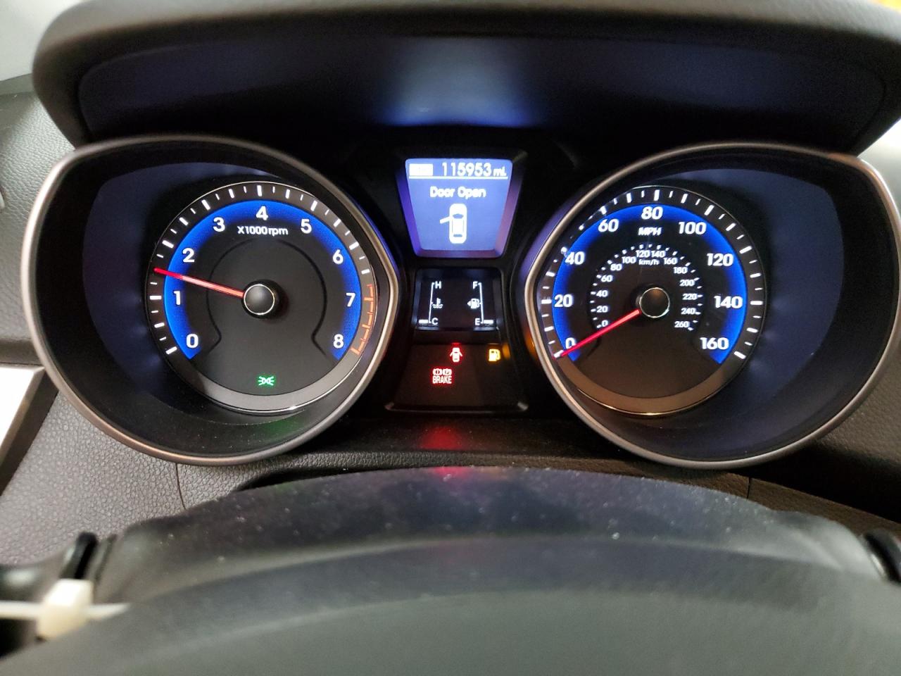 2014 Hyundai Elantra VIN KMHD35LH1EU202283 Copart auction photo, side damage thumbnail 9