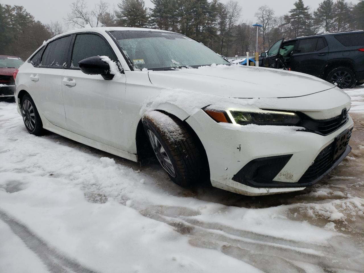 2022 Honda Civic VIN 2HGFE2F56NH588601 Copart auction photo, front end / undercarriage damage thumbnail 4