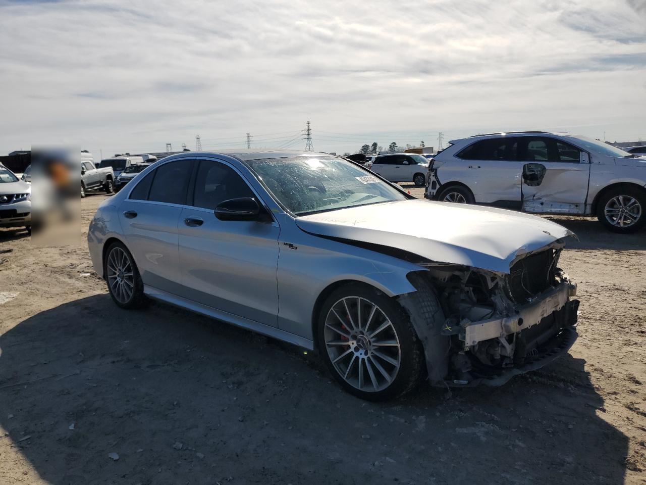 2016 Mercedes-Benz C-klasse VIN WDDWF4JB5GR166820 Copart auction photo, rear end / front end damage thumbnail 4