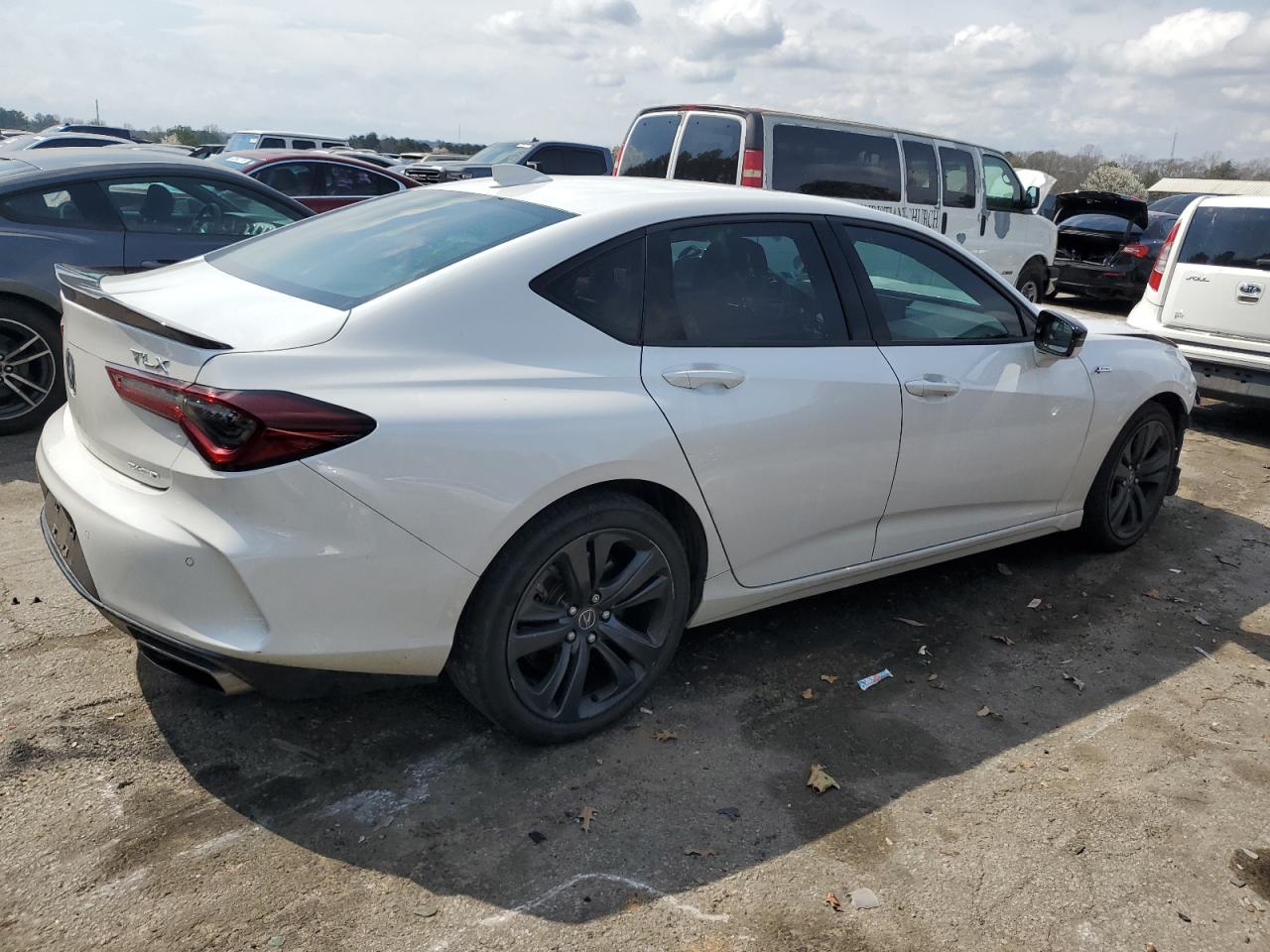2021 Acura TLX VIN 19UUB6F56MA004685 Copart auction photo, front end damage thumbnail 3