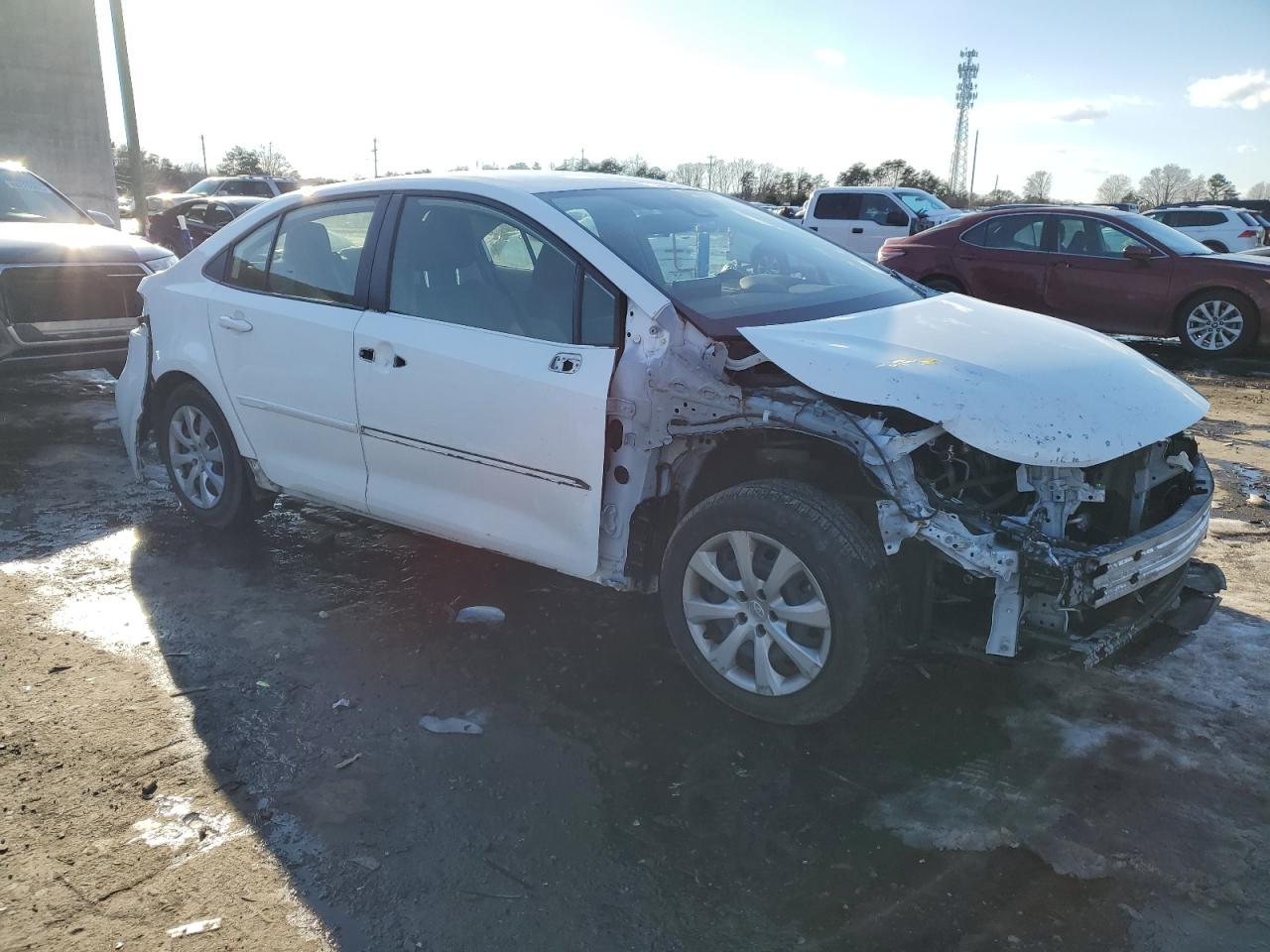 2022 Toyota Corolla VIN JTDEPMAE0N3032441 Copart auction photo, all over damage thumbnail 4
