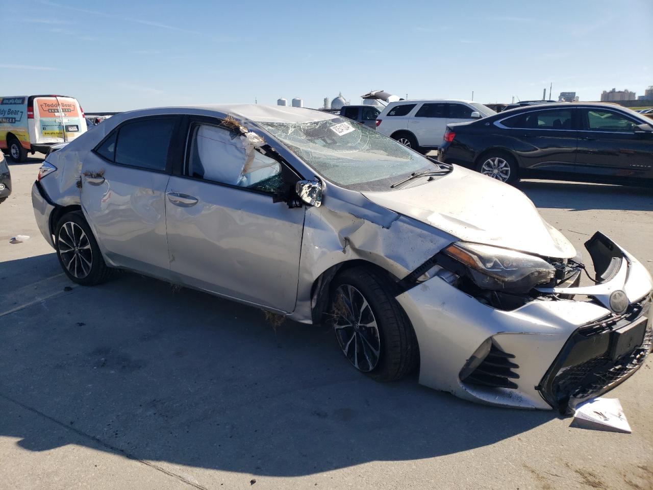 2019 Toyota Corolla VIN 5YFBURHE9KP911518 Copart auction photo, rollover damage thumbnail 4