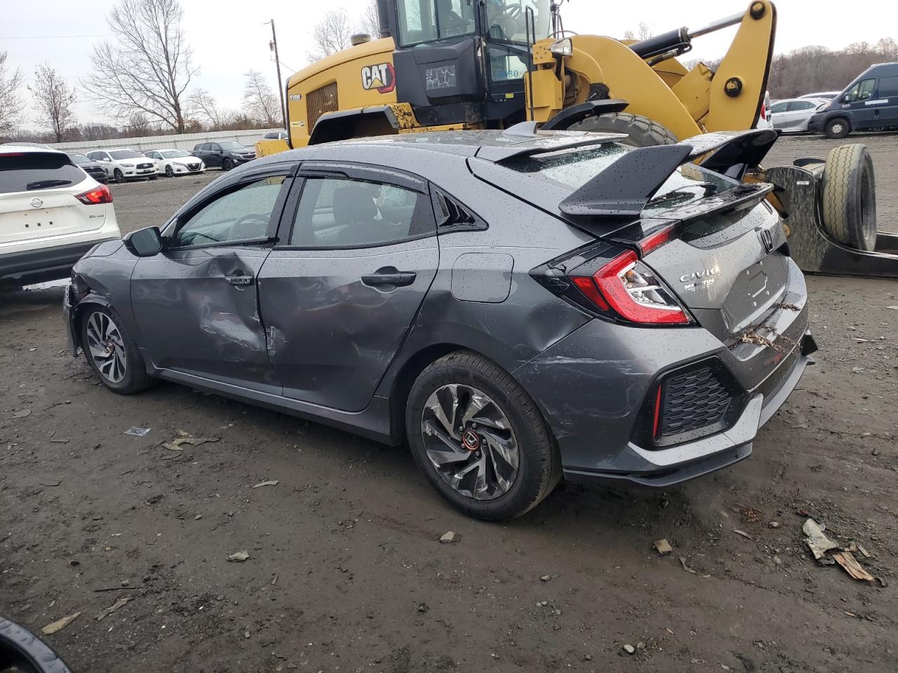 2017 Honda Civic VIN SHHFK7H29HU421293 Copart auction photo, side / front end damage thumbnail 2