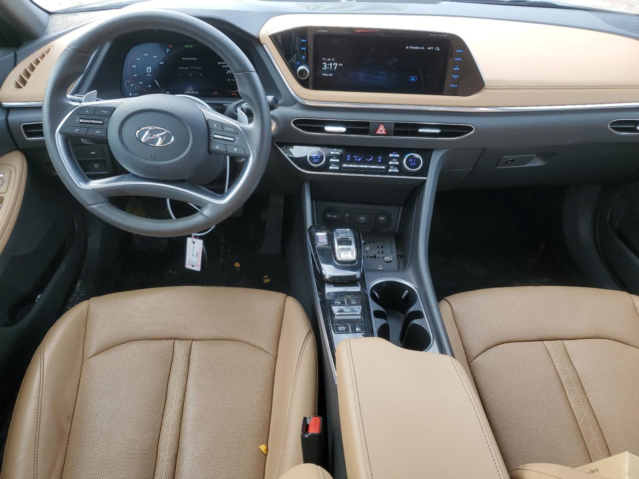 2023 Hyundai Sonata VIN KMHL34J23PA338097 Copart auction photo, rear end / minor dent/scratches damage thumbnail 8