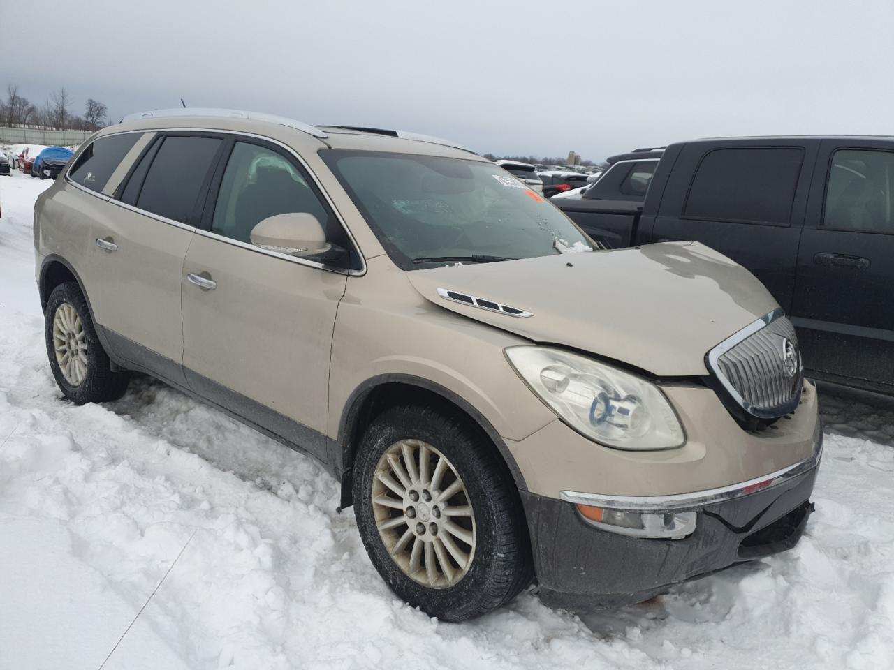 2011 Buick Enclave VIN 5GAKRBED2BJ251106 Copart auction photo, front end / side damage thumbnail 4