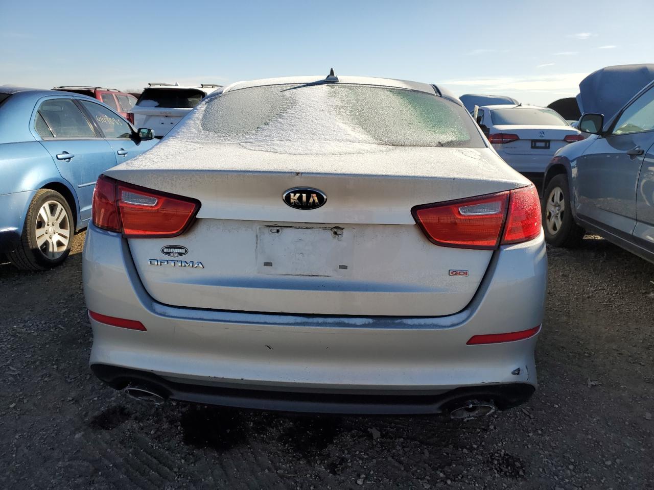 2014 KIA Optima VIN 5XXGM4A73EG347060 Copart auction photo, front end / undercarriage damage thumbnail 6