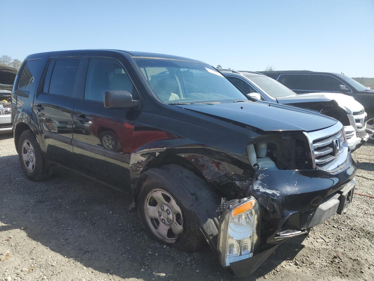 2013 Honda Pilot VIN 5FNYF3H21DB032147 Copart auction photo, front end / minor dent/scratches damage thumbnail 4