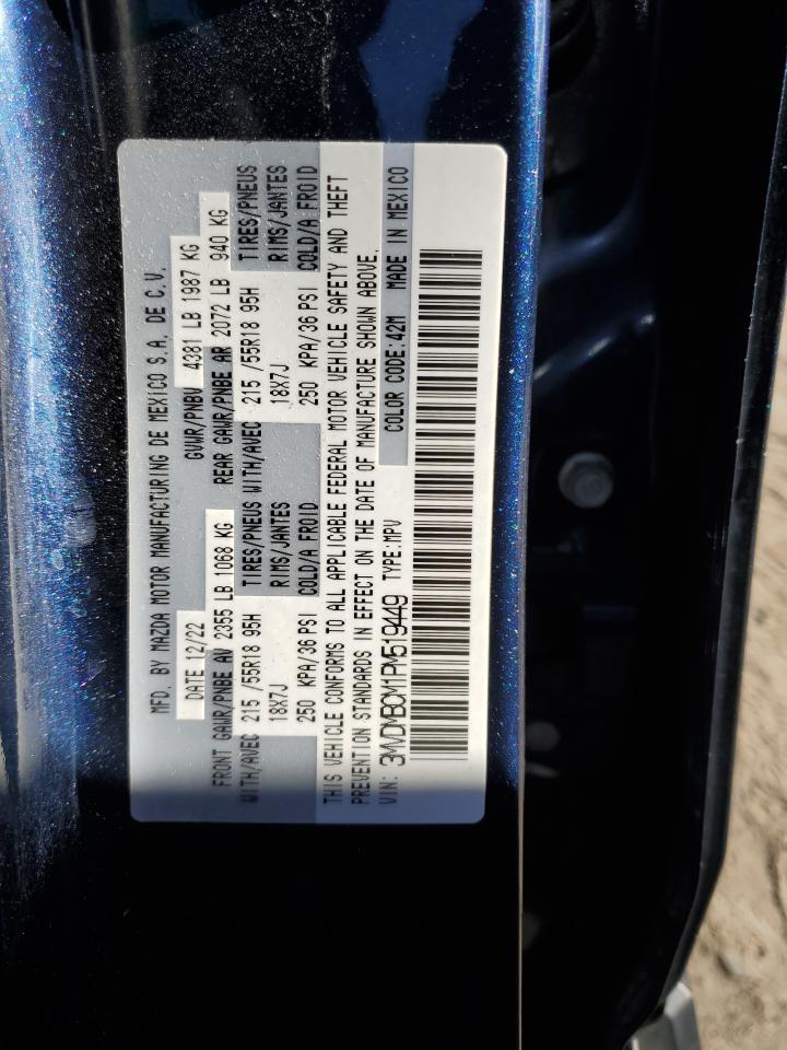 2023 Mazda CX-30 VIN 3MVDMBCM1PM519449 Copart auction photo, hail damage thumbnail 13