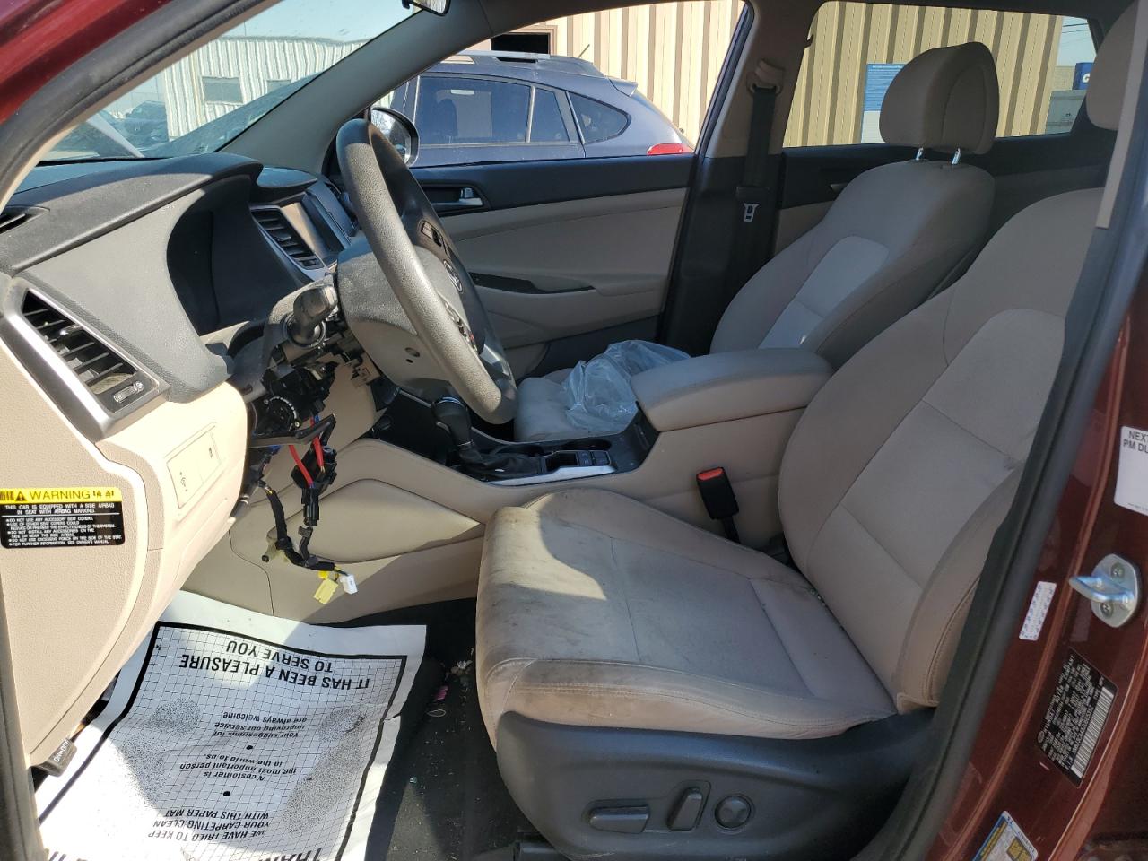 2018 Hyundai Tucson VIN KM8J3CA45JU665352 Copart auction photo, vandalism damage thumbnail 7