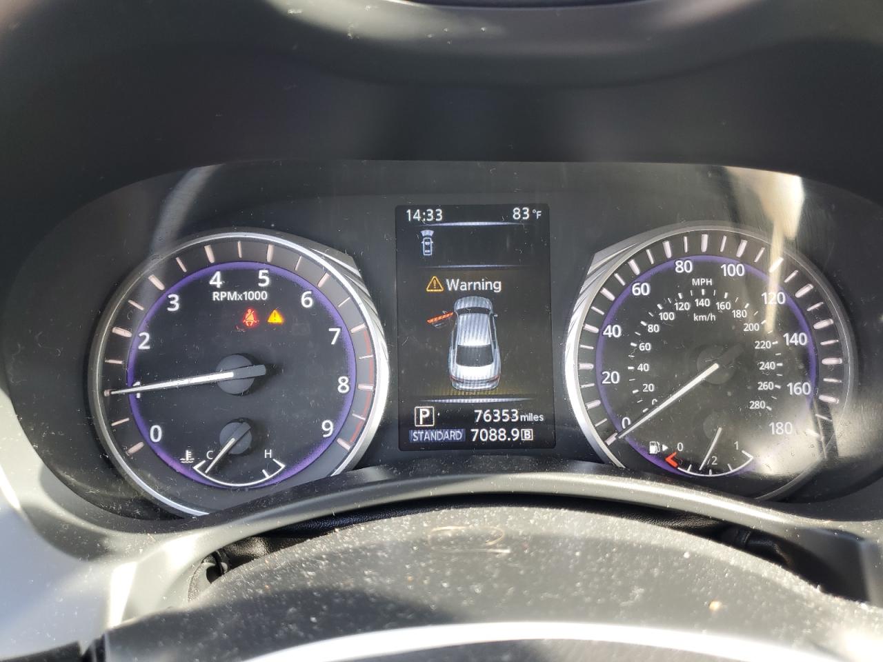 2019 Infiniti Q50 VIN JN1EV7AR4KM592904 Copart auction photo, normal wear damage thumbnail 9