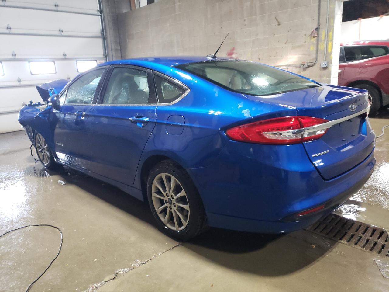 2017 Ford Fusion VIN 3FA6P0UU5HR345092 Copart auction photo, front end / rear end damage thumbnail 2