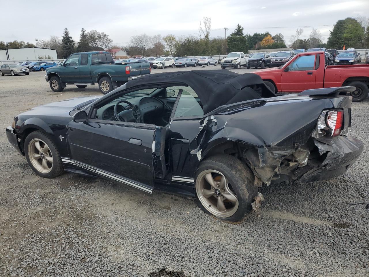 2001 Ford Mustang VIN 1FAFP44441F250856 Copart auction photo, rear end / mechanical damage thumbnail 2